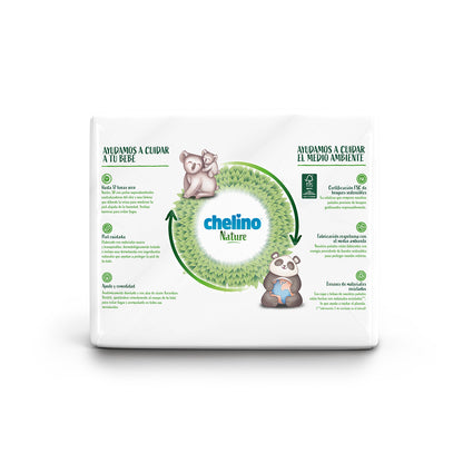 Pack poupança fraldas T5 13-18 kg Chelino Nature 120 unidades