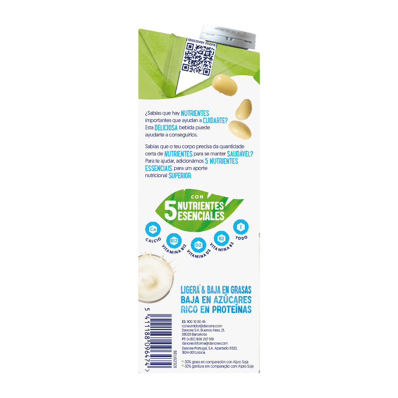 Pack 6x Bebida de Soja Ligera Alpro 1 Litro