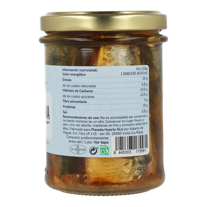 Sardinhas em azeite ECO Planeta Huerto 190 g