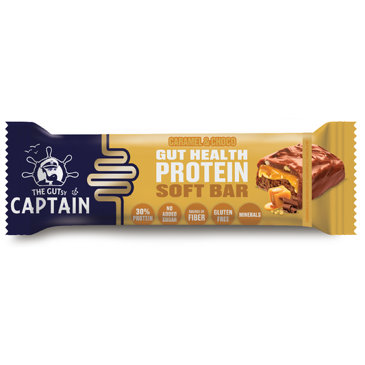 Barra de Caramelo e Chocolate Crocante Gutsy Captain 45g