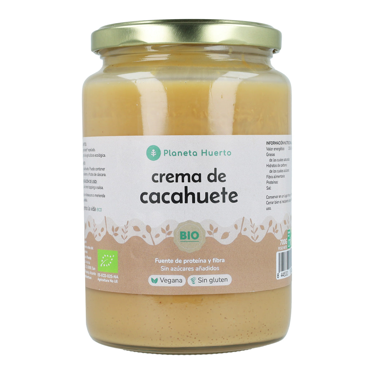 Manteiga de Amendoim Biológica Planeta Huerto 700g