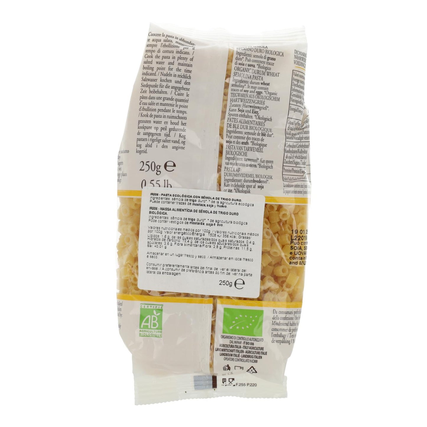 Pistões de trigo duro Iris 250g