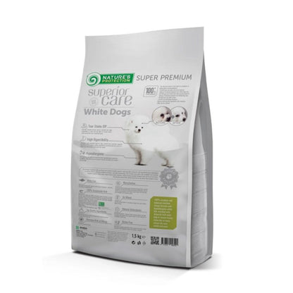Nature's Protection White Dog Food Sem Grãos Fish Puppy Raças Pequenas 1,5 Kg