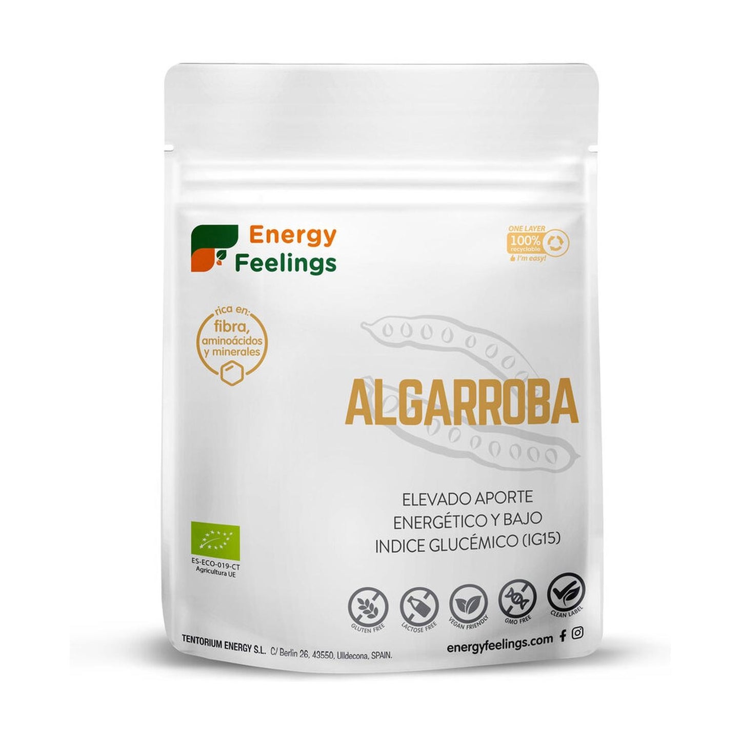 Energy Feelings Pó de alfarroba 1 kg