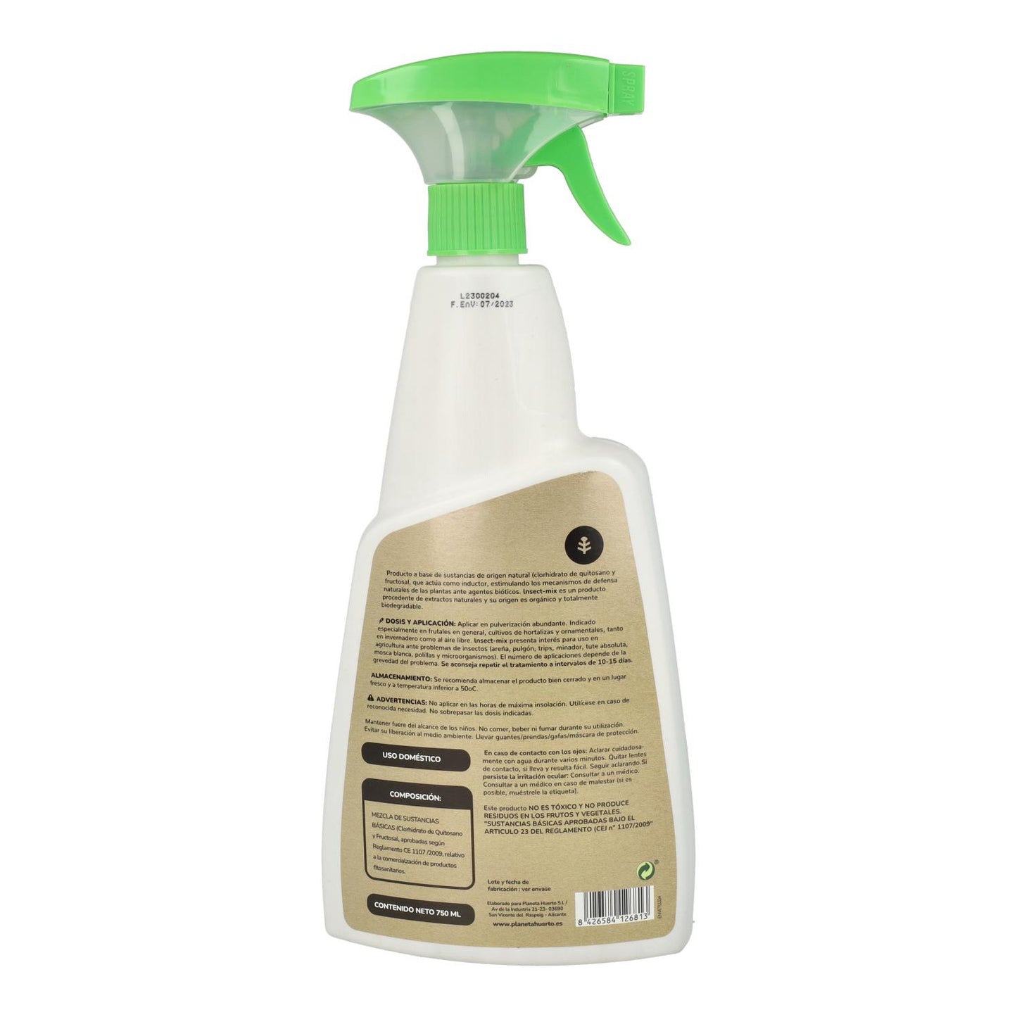 Bioinseticida pronto a usar Planeta Huerto 750 ml