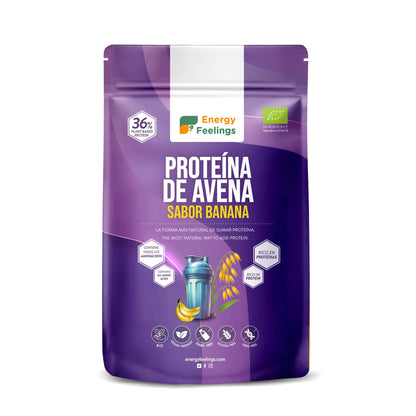 Proteína de avena sabor banana eco Energy Feelings 500 g XL Pack
