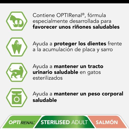 PRO PLAN Sterilized Cat OPTIRENAL Salmão 1,5 Kg 1,5 kg
