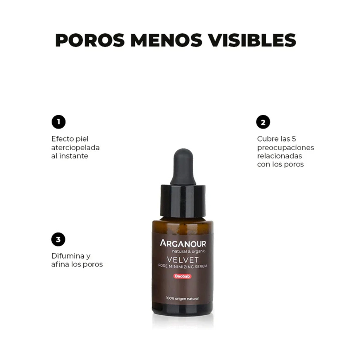 Velvet-Arganour Sérum Minimizador de Poros 30 ml
