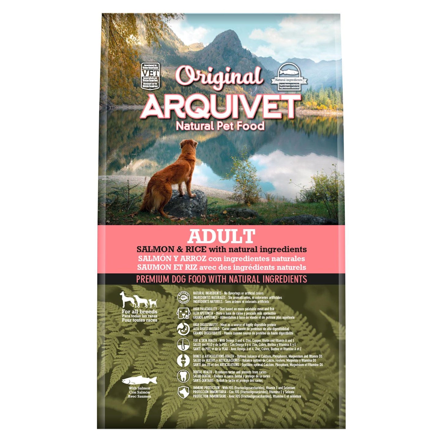 Ração para cães Arquivet Original Salmão e Arroz 12 Kg 12 kg