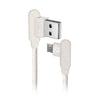 Cabo Micro USB ecológico feito de 35% de materiais SBS biodegradáveis ​​Branco