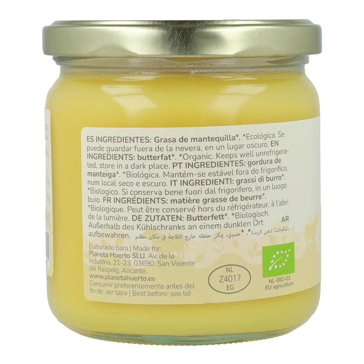 Manteiga clarificada Ghee ECO Planeta Huerto 300 g