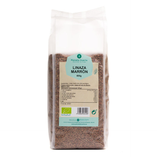 Sementes de linhaça castanha ECO Planeta Huerto 500 g