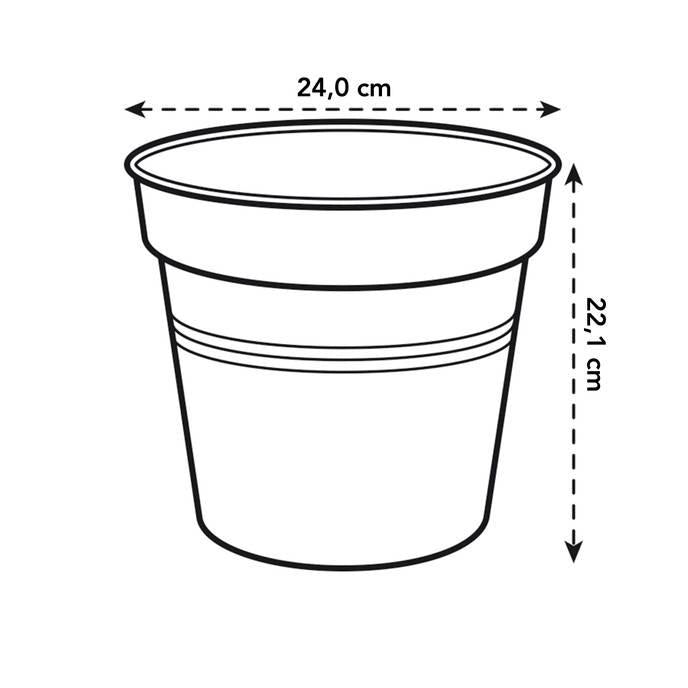 Vaso Elho Antracite 30 cm da Green Basics
