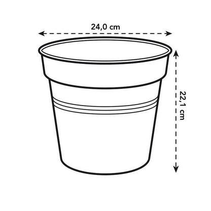 Vaso Elho Antracite 30 cm da Green Basics