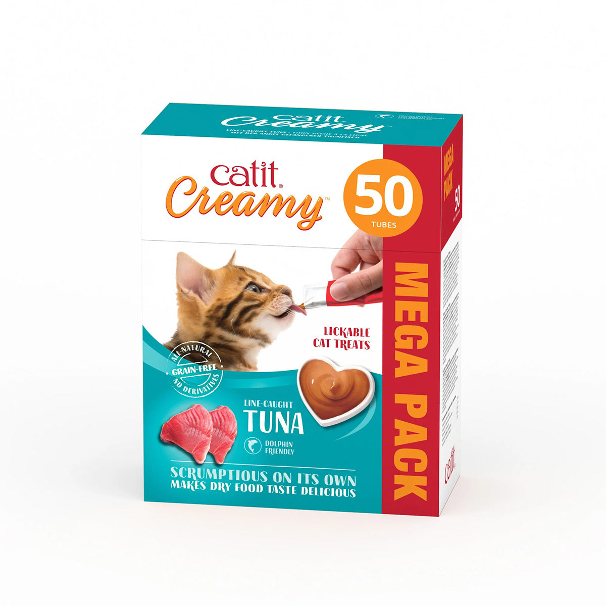 Snack líquido para gatos sabor atún Creamy 50 x 10 g Catit