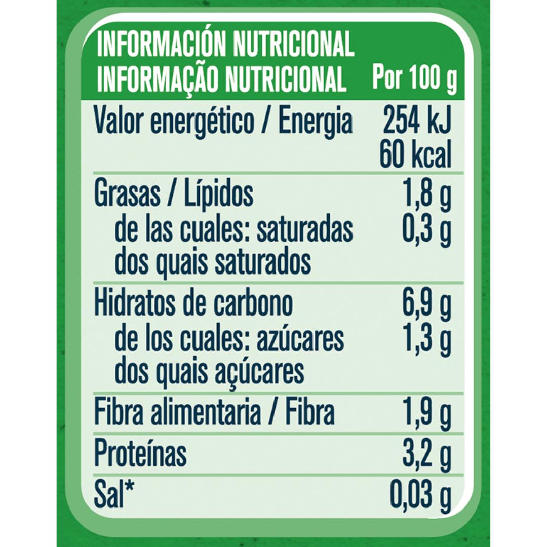 Puré de ervilhas, batata e frango biológico Gerber Baby, pote 190g