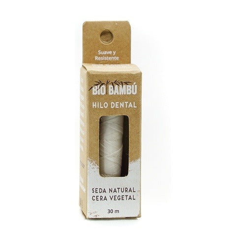 Recarga de fio dental de cera vegetal de bambu Bio 2 x 30 m