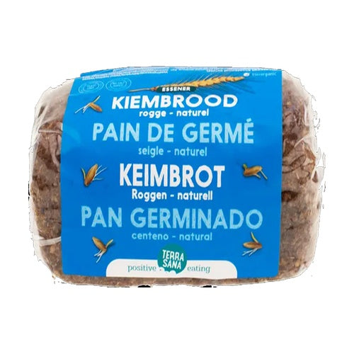 Pão de centeio germinado natural Terrasana 400g