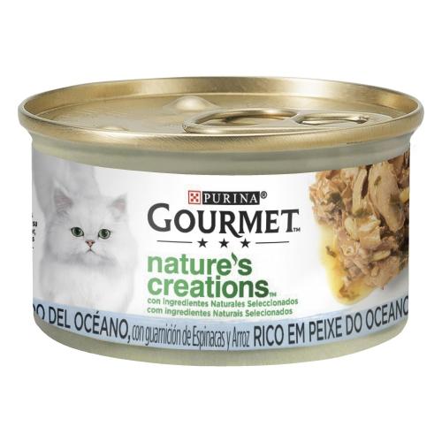 Embalagem de 24 mini filetes GOURMET Nature's Creations ricos em peixes do oceano 85 g