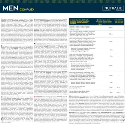 Complexo Masculino com Zinco + Maca e Ginko Biloba Nutralie 90 cápsulas