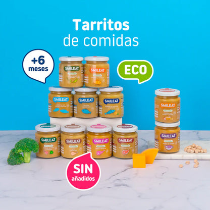 Smileat Pote de Legumes Biológicos com Pescada +6 meses 230g
