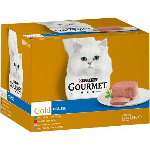 Embalagem sortida de mousses GOURMET GOLD (24 x 85 g)