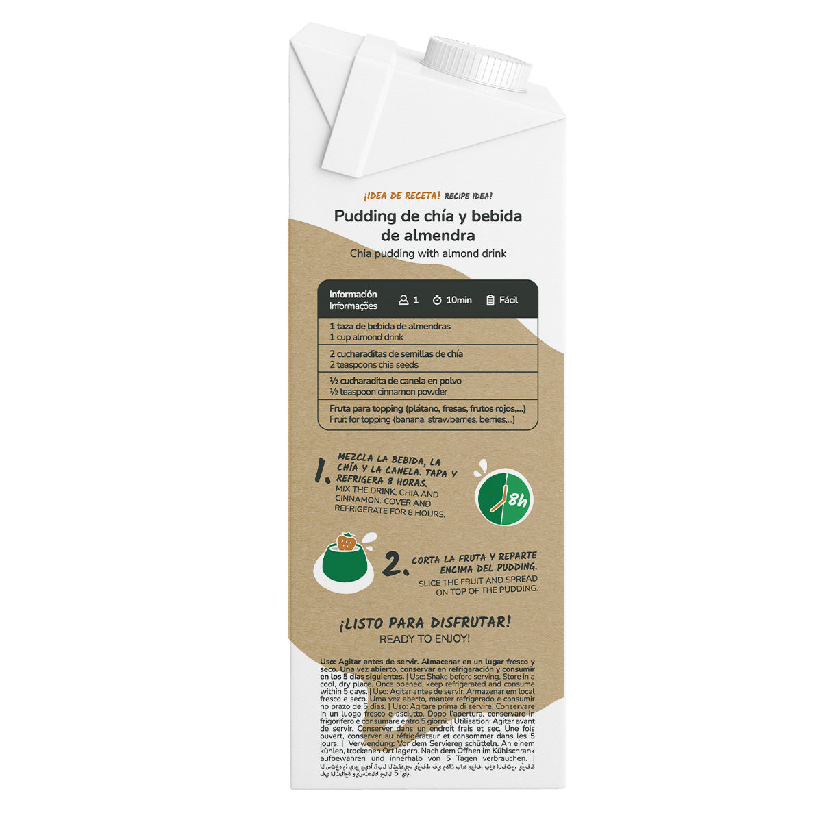 Bebida de Amêndoa Eco Planeta Huerto 1L