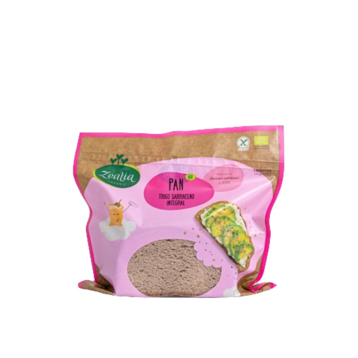 Pão de trigo sarraceno integral sem glúten BIO Zealia 330 gr