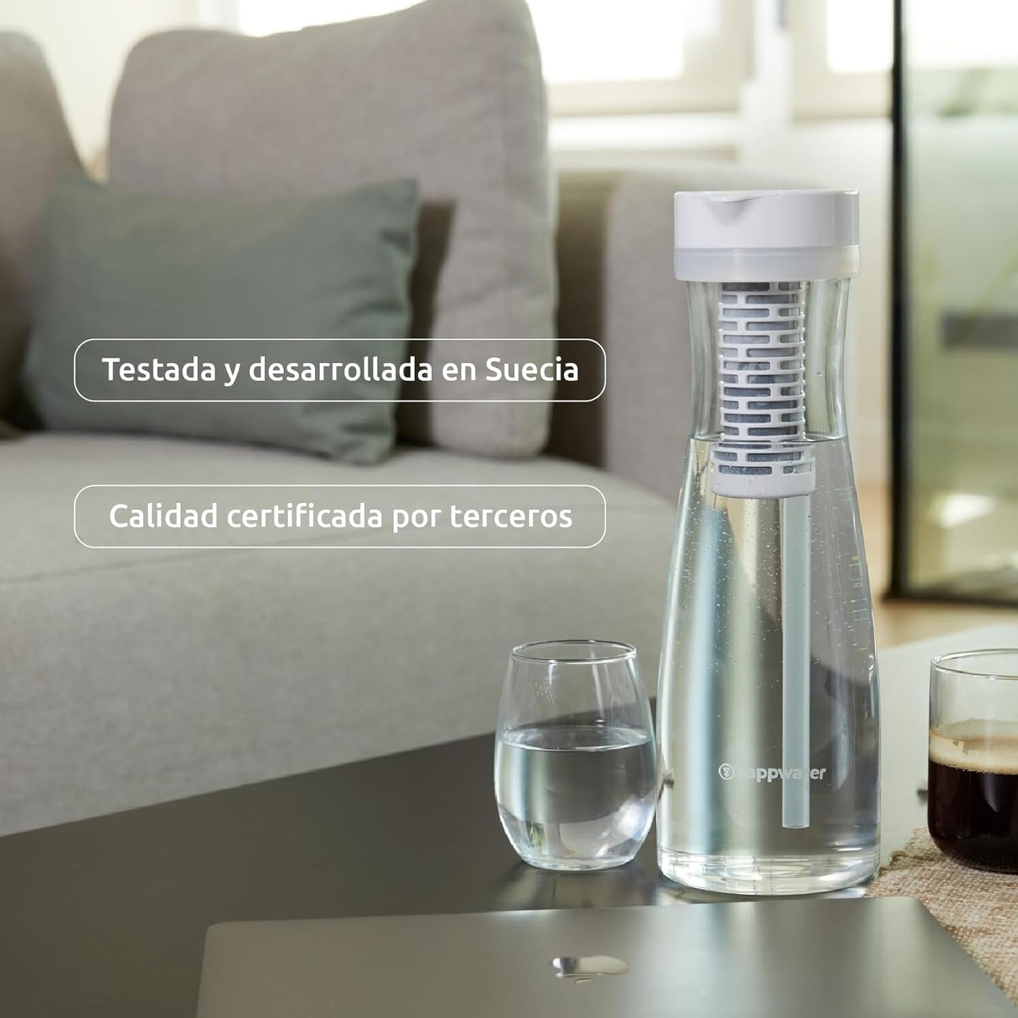Jarro de vidro com filtro para água da torneira PitcherPro SMR 1,45L