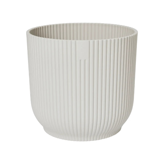 Vaso de flores redondo dobrável Vibes branco sedoso Elho 25 cm