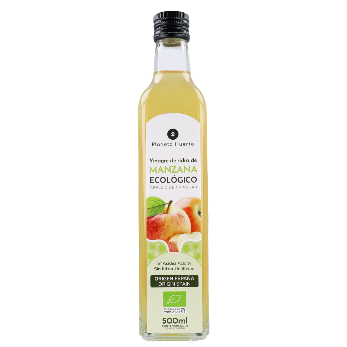 Vinagre de maçã não filtrado ECO Planeta Huerto 500 ml