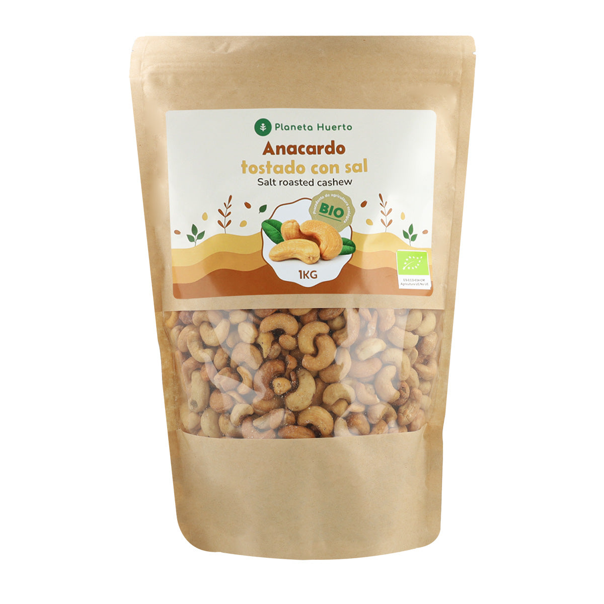 Castanha de caju torrada e salgada ECO Planeta Huerto 1 kg