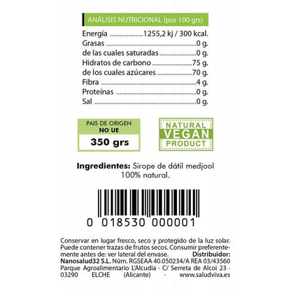 Medjol Xarope de Tâmaras Salud Viva 350 g