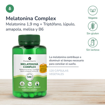 Complexo de melatonina Planeta Huerto 120 cápsulas