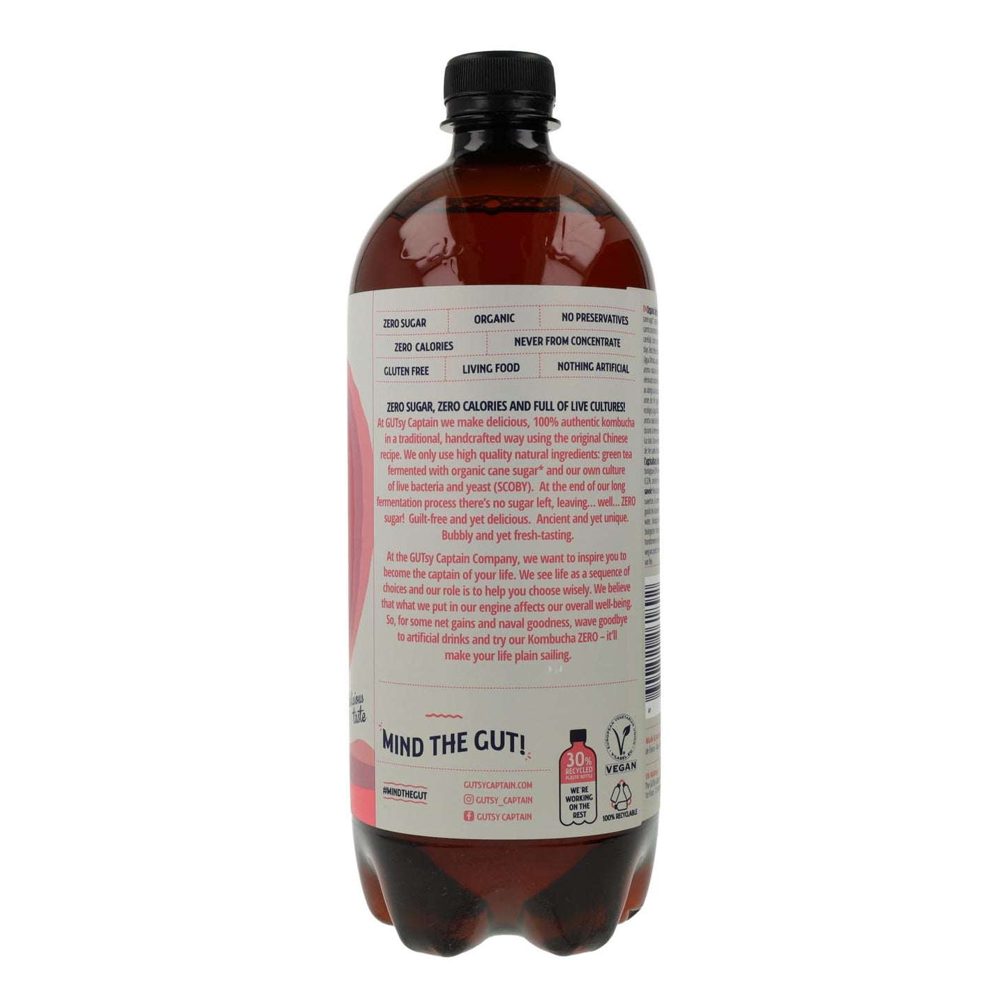 Kombucha Zero Framboesa Biológica 1 L