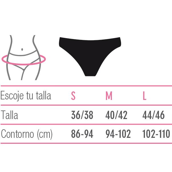 Cueca menstrual Masmi de algodão orgânico, tamanho S