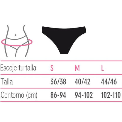 Cueca menstrual Masmi de algodão orgânico, tamanho S