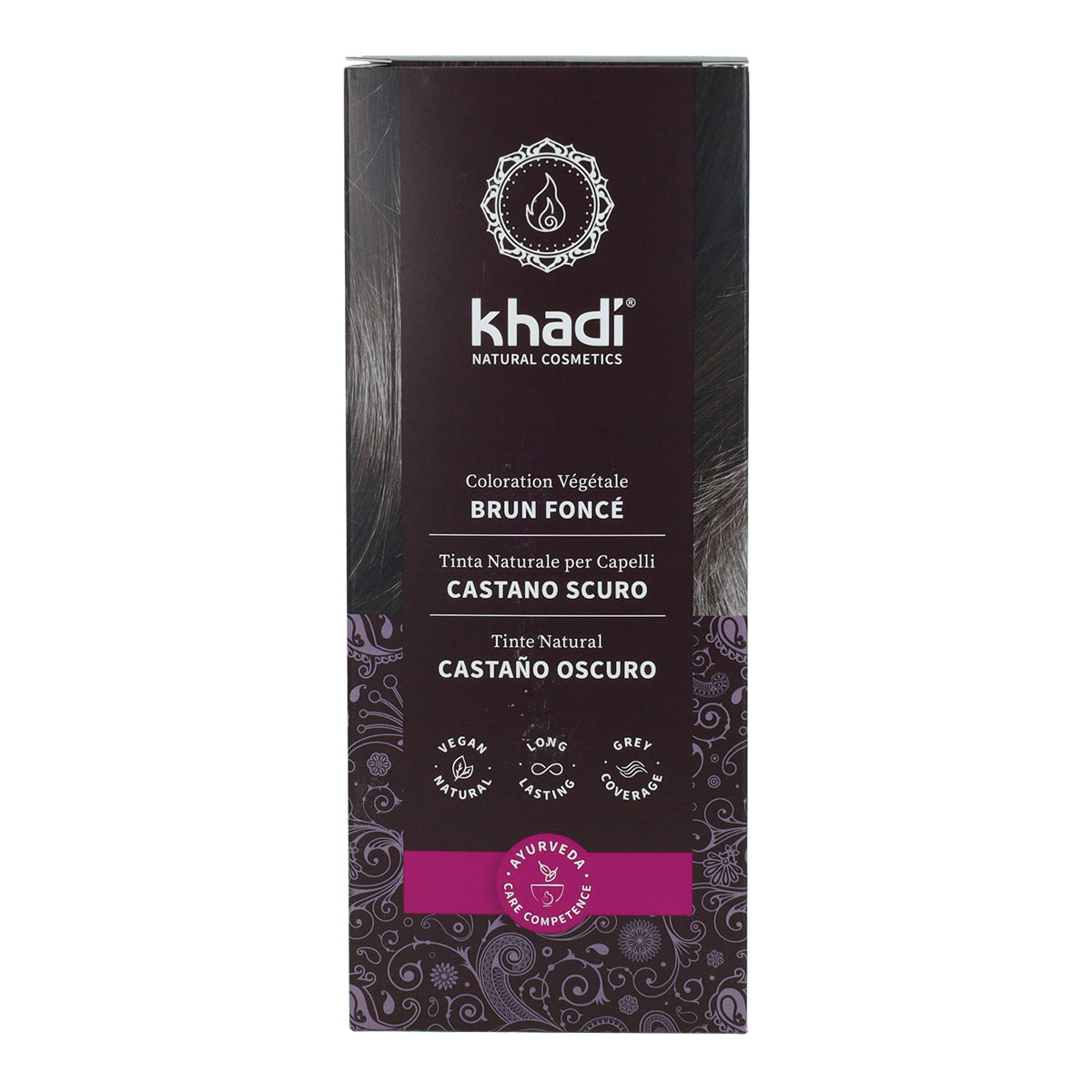 Khadi Castanho Escuro Tinta Natural 100g