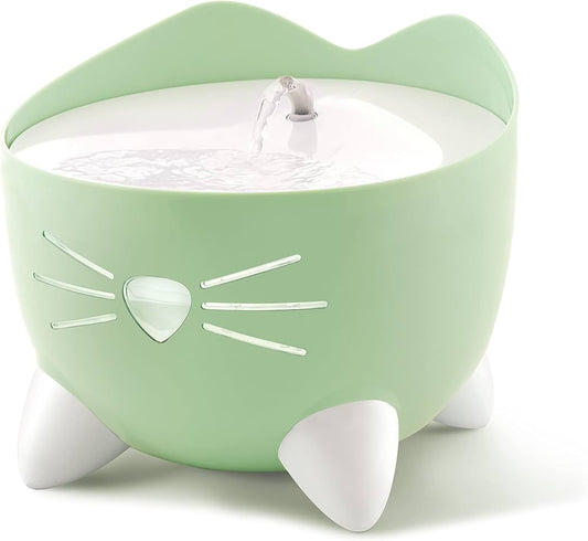 Fuente Bebedero para Gatos Easy to Clean Verde Catit PIXI 2,25 L