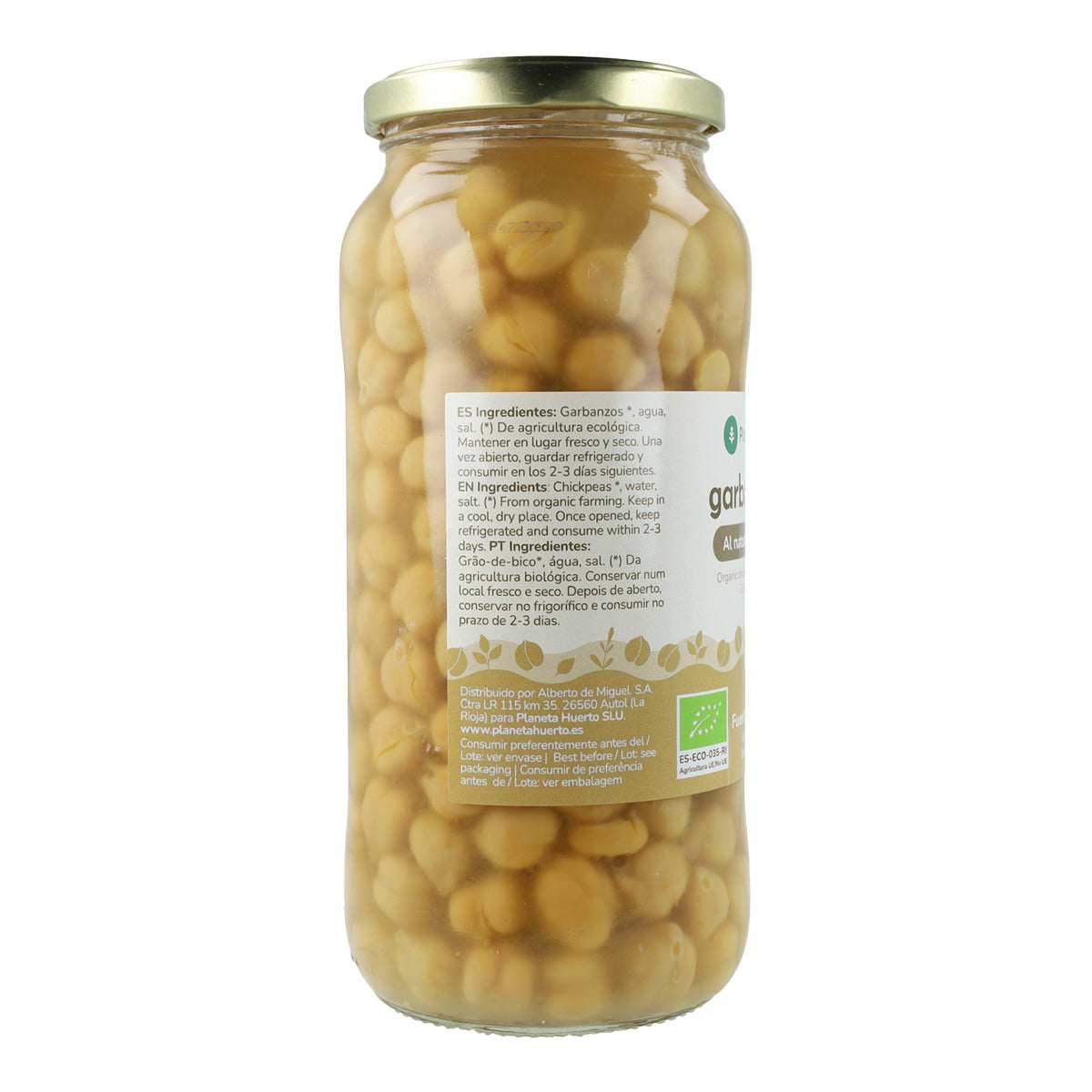 Grão de bico cozido ECO Planeta Huerto 400 g