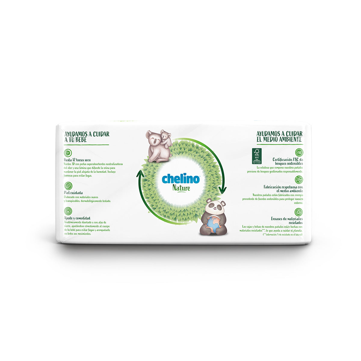 Pack poupança Fraldas T1 1-3 kg Chelino Nature 112 Unidades