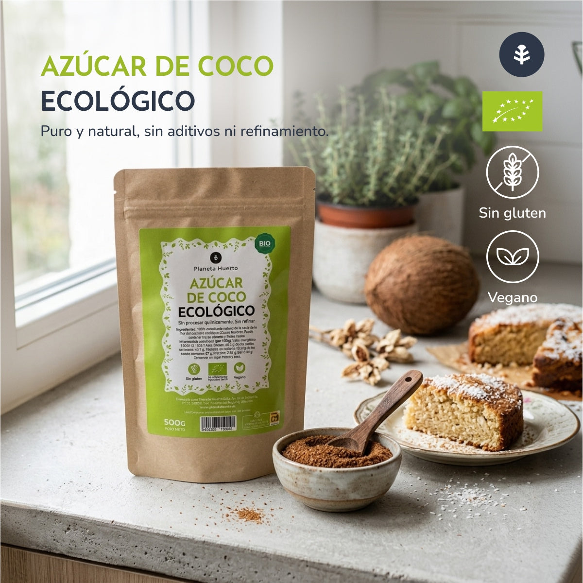 Açúcar de coco ECO Planeta Huerto 1 kg