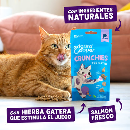 Biscoitos de Salmão Natural para Gatos Edgard Cooper 50g