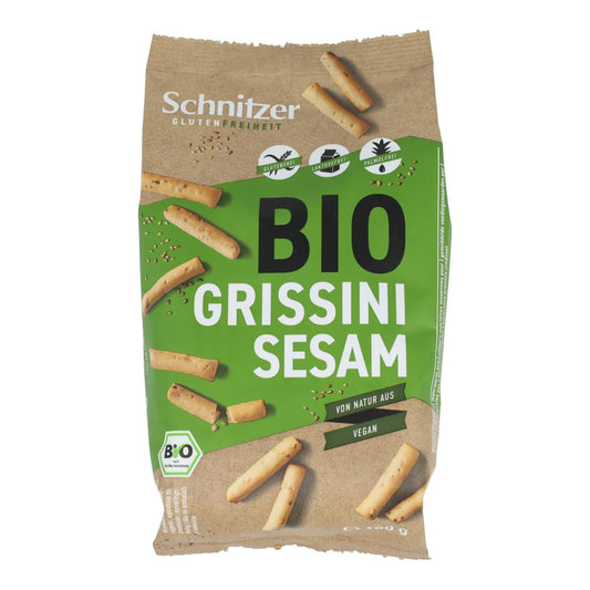 Palitos de sésamo Grissini Schnitzer sem glúten 100 g