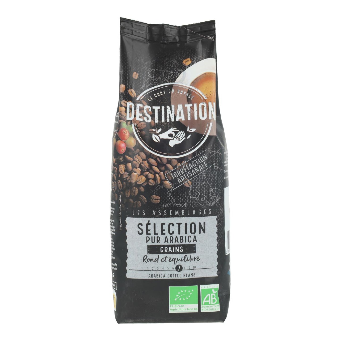 Grãos de café 100% Arábica Bio Destination Selection 250 g