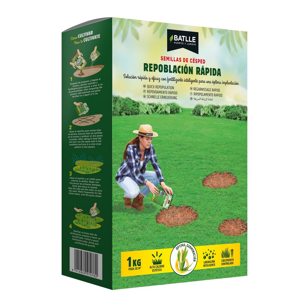 Sementes de gramíneas de repovoamento rápido Batlle 1 kg