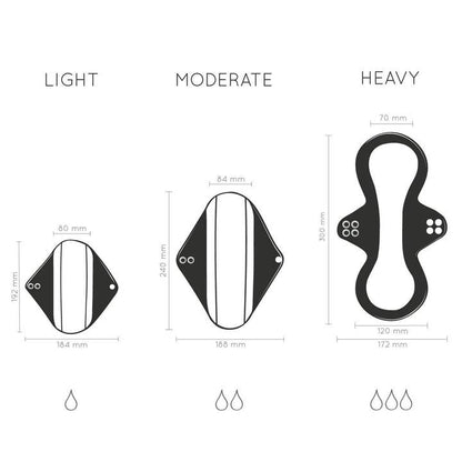 Almofada de bambu reutilizável Bambaw Light Flow