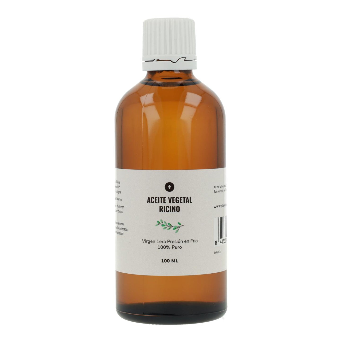 Óleo de Rícino Biológico Prensado a Frio Planeta Huerto 100 ml