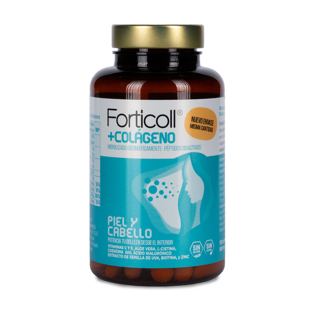Colagénio Bioativo para Pele e Cabelo Forticoll 120 comprimidos