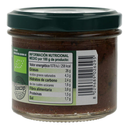 Paté de azeitona preta biológica de Itália 100g